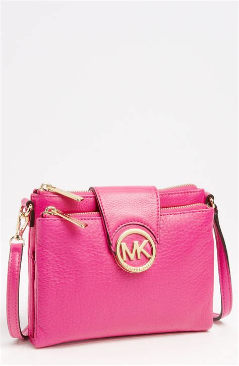 pink michael kors signature bag|Michael Kors pink crossbody bag.